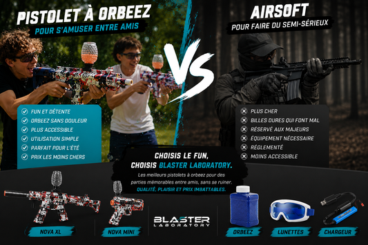 Pistolet à Orbeez ou airsoft ?